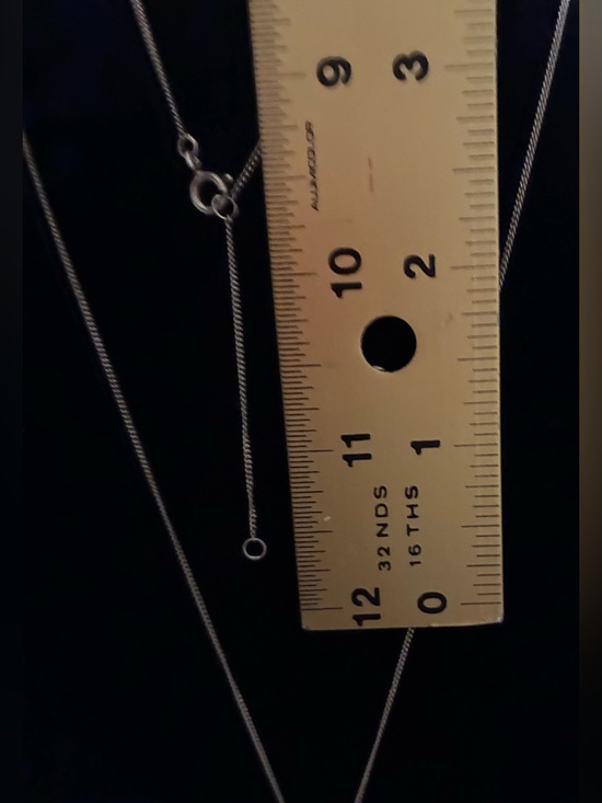 EUC 925 Silver Four-Leaf Clover Pendant Necklace -@16” & 2” adjustable - Picture 3 of 6